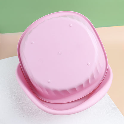 803 square-shaped colored striped basin M.19