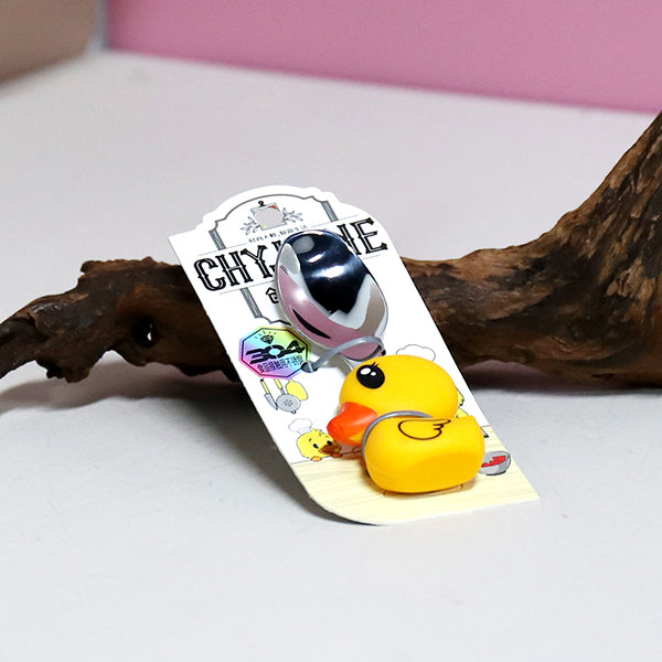 TF - 2121 304 Stainless Steel Kids' Little Yellow Duck Spoon M.66 JPDB