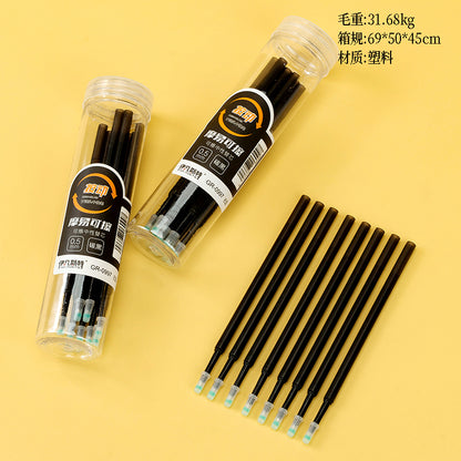 Yifan Site Retractable Erasable Pen Refills, 8pcs Black 0.5mm Bucket Pack M.82