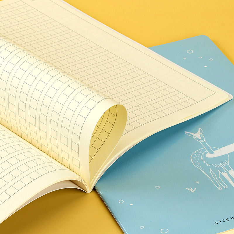 Premium 16K Kawaii Cartoon Cover Stitched Composition Notebook M.81