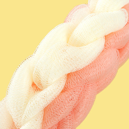 Mixiaoqi Double-Layer 7-Section Bath Sponge Strip 80g Skin-Friendly Fiber Rich Lather for Shower M.14