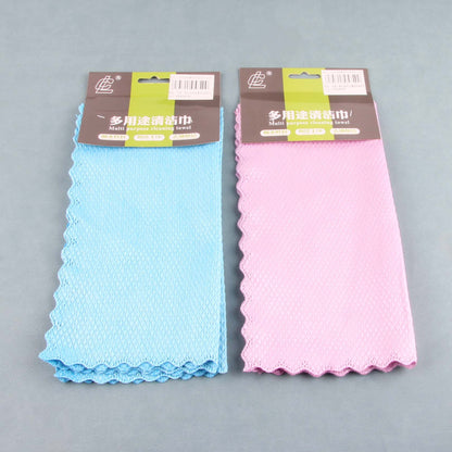 LC Hang Tag 3-piece Fish Scale Pattern Dish Cloth M13