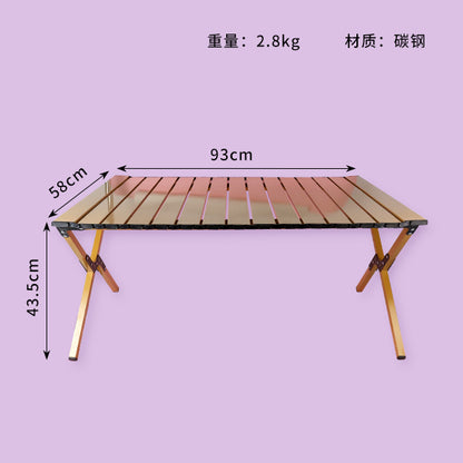Portable Outdoor Folding Square-Leg Table 36.6x22.9 (Colors May Vary) M.91 JPDB