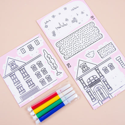 Qiyu Painting Cards + Watercolor Pens M.82