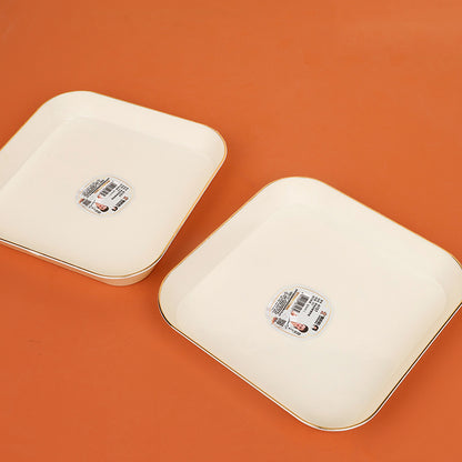 6157 Frosted Square Fruit Plate (16*16*2.5cm) (10 per pack) M.20