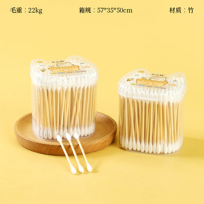 M.27-Mixiaoqi-7036 Cat Head Cotton Swabs (180 pieces)