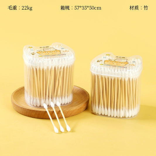 M.27-Mixiaoqi-7036 Cat Head Cotton Swabs (180 pieces)