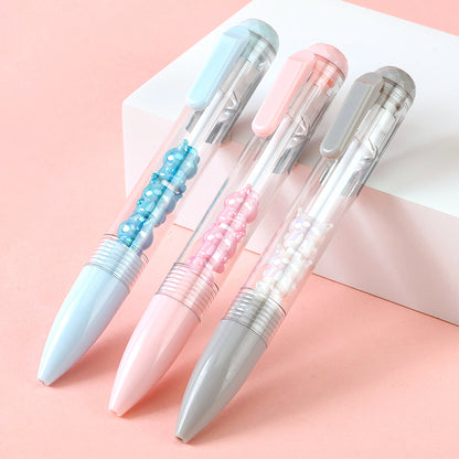 Fascinating JS - Z28 Kuromi - Bead - themed Click - action Gel Pen! Decorated with Kuromi - shaped beads, it's a must - have for Kuromi fans. M.82