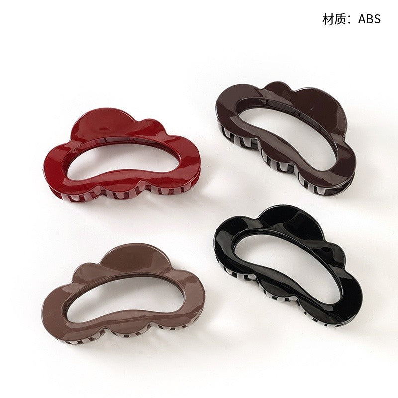 M42 4.72 Inch Large Hair Claw with Glossy Cloud Design
