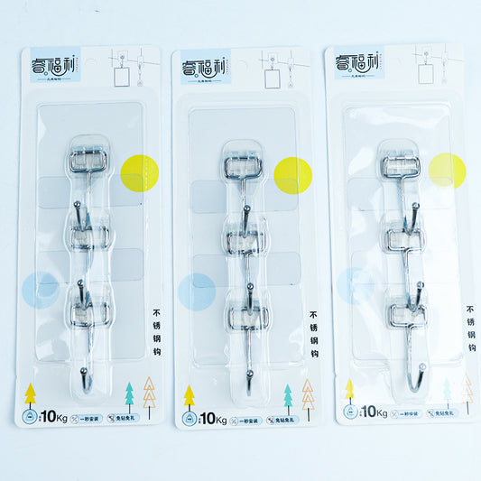 Brand Ruifuli Model 263 Adhesive Hooks - 3 Pcs Trace-Free Type M.16