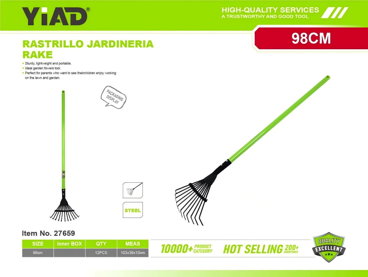 Long-handled children's tool rake M.33