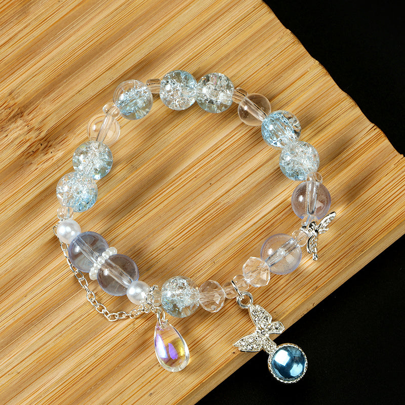 Cracked Water Drop Butterfly Bracelet  M.43