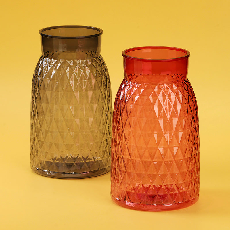 Plastic Vase - Pineapple Rhombus  M.12