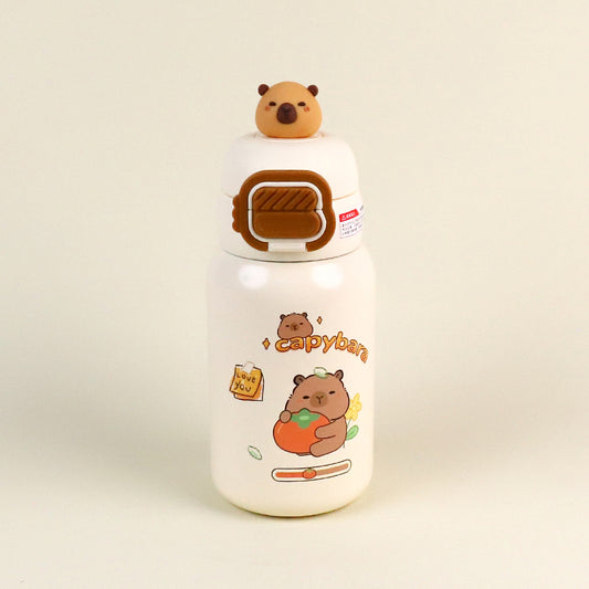 B-2074 Lucky Persimmon Capybara Vacuum Insulated Mug (550ml) M.26 JPDB