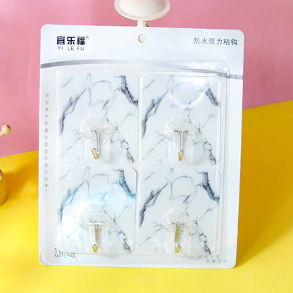 Brand Yilefu Model 8091 Adhesive Hooks - 4 Pcs Trace-Free Type M.16