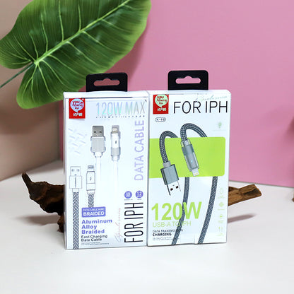 K - 48 USB - C Cable for iPhone 20W PD Fast Charging Braided Durable Cord A.12 JPDB