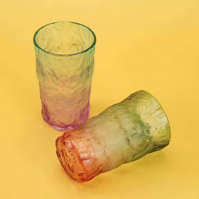 Tongyuan Large-Sized Gradient Glacier Pattern Glass Cup M.17