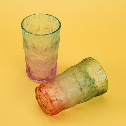 Tongyuan Large-Sized Gradient Glacier Pattern Glass Cup M.17