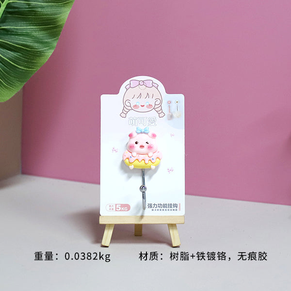 Model 812 Piggy and Peach Traceless Adhesive Hooks M.16 JPDB