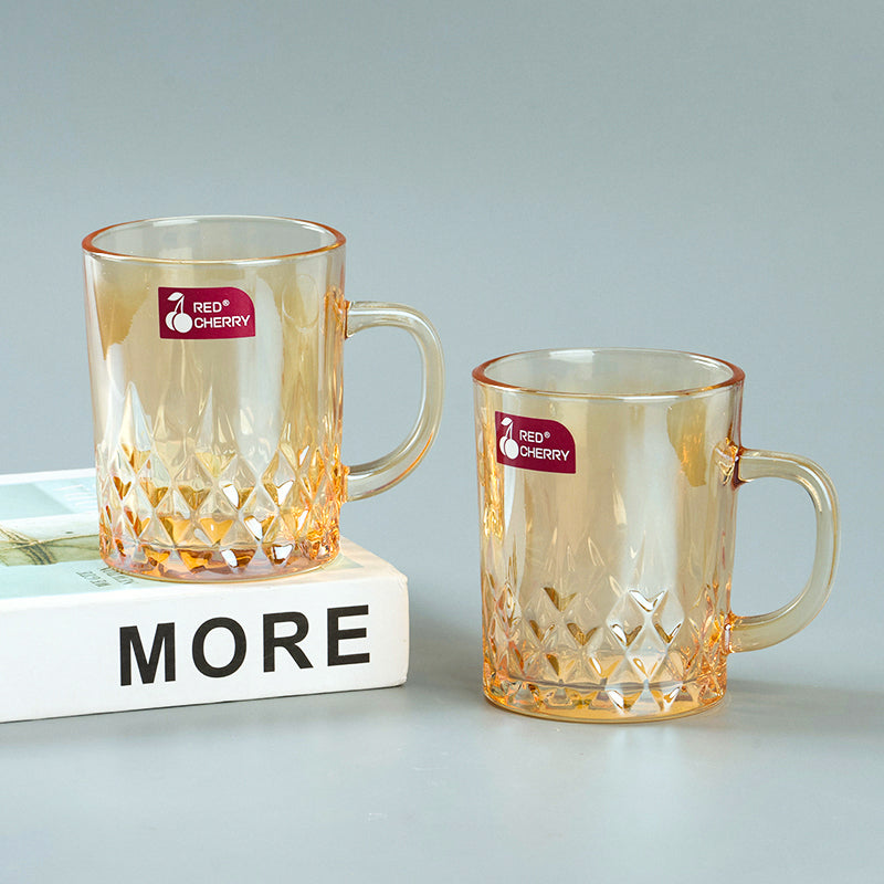 Red Cherry 25008JW Glass Handle Cup: (Amber, Ashtray）  M.17