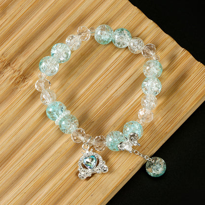 Butterfly Crown Heart Bracelet  M.43