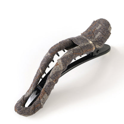 M42 Solid Color Fabric-Wrapped Bow-Shaped Large Duck Clips