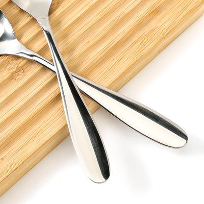 410 Pointed-Tail Smooth-Handle No.2 Oval Spoon M.66