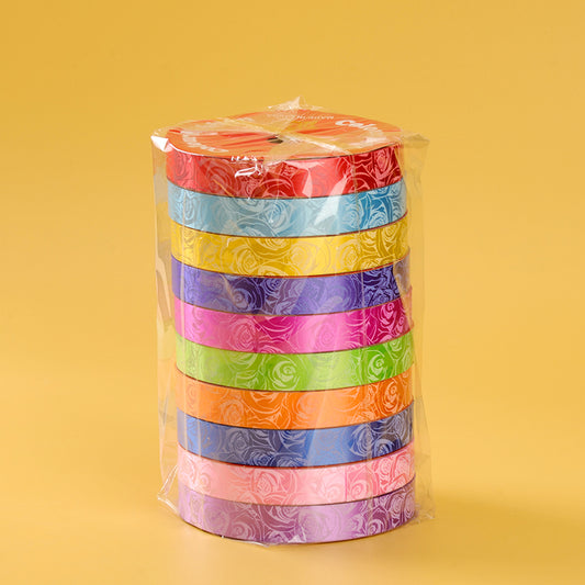 1.6CM Rose Flower Plastic Ribbon (10 Meters) M.11