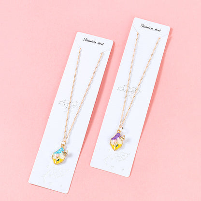 Tulip and Butterfly Necklace M.43