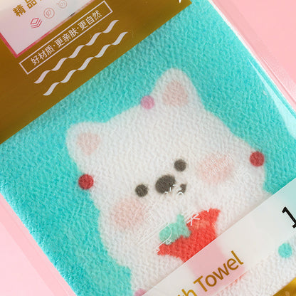 203 Cartoon Bath Towel Scrub Skin-Friendly Fiber Cute Print for Adults and Kids M.14