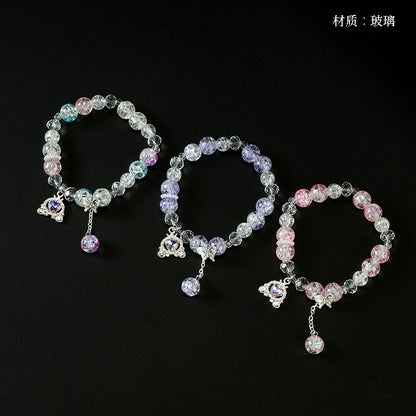 Butterfly Crown Heart Bracelet  M.43