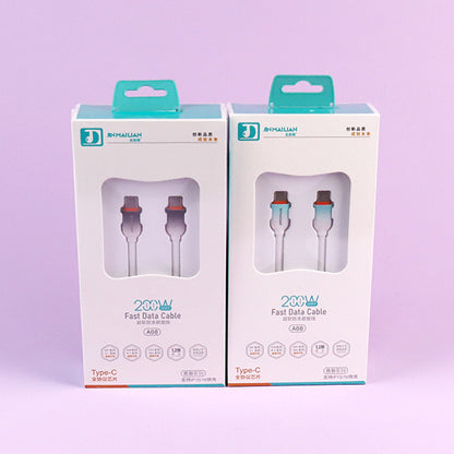 A08 200W Super Fast Charging Cable 1.2M - USB-C to USB-C for Huawei Devices A.12 JPDB