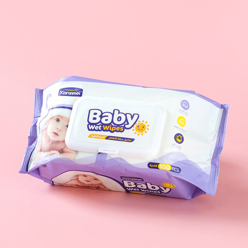 9817 Purple Doll Arabic Wet Wipes 100 Sheets M28 M.21