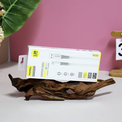 1.3m Ultra-soft & Flexible TPE Fast Charging Data Cable - Model Q15M (Android Compatible) A12JPDB