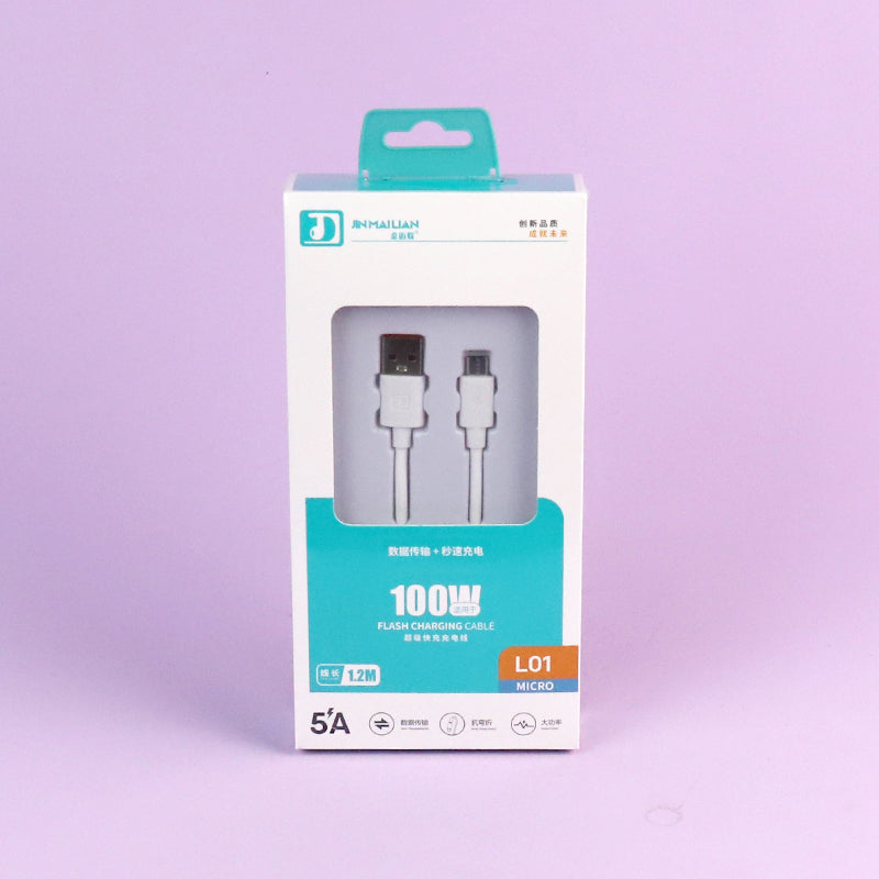 1.2m Android-compatible Data Cable - Model L01 A12 JPDB