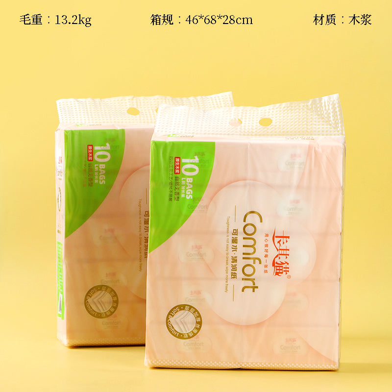 Khaki Cat-M8533 Wet-Wipeable Moist Facial Tissues (140*180*400) M28 M.21