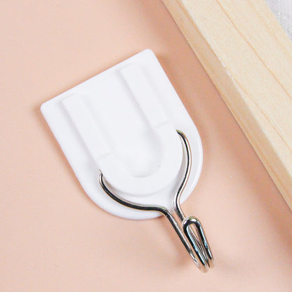 Qiaoxiaoya Model 9102 Adhesive Hooks - 6 Pcs U-Shaped Type M.16