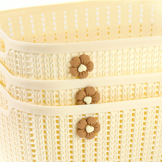 Yidele 8269 Rattan Woven Rectangular Storage Basket M.13