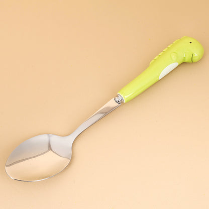 HSA-4 Dinosaur Pattern Ceramic Handle No.2 Pointed Spoon M.66