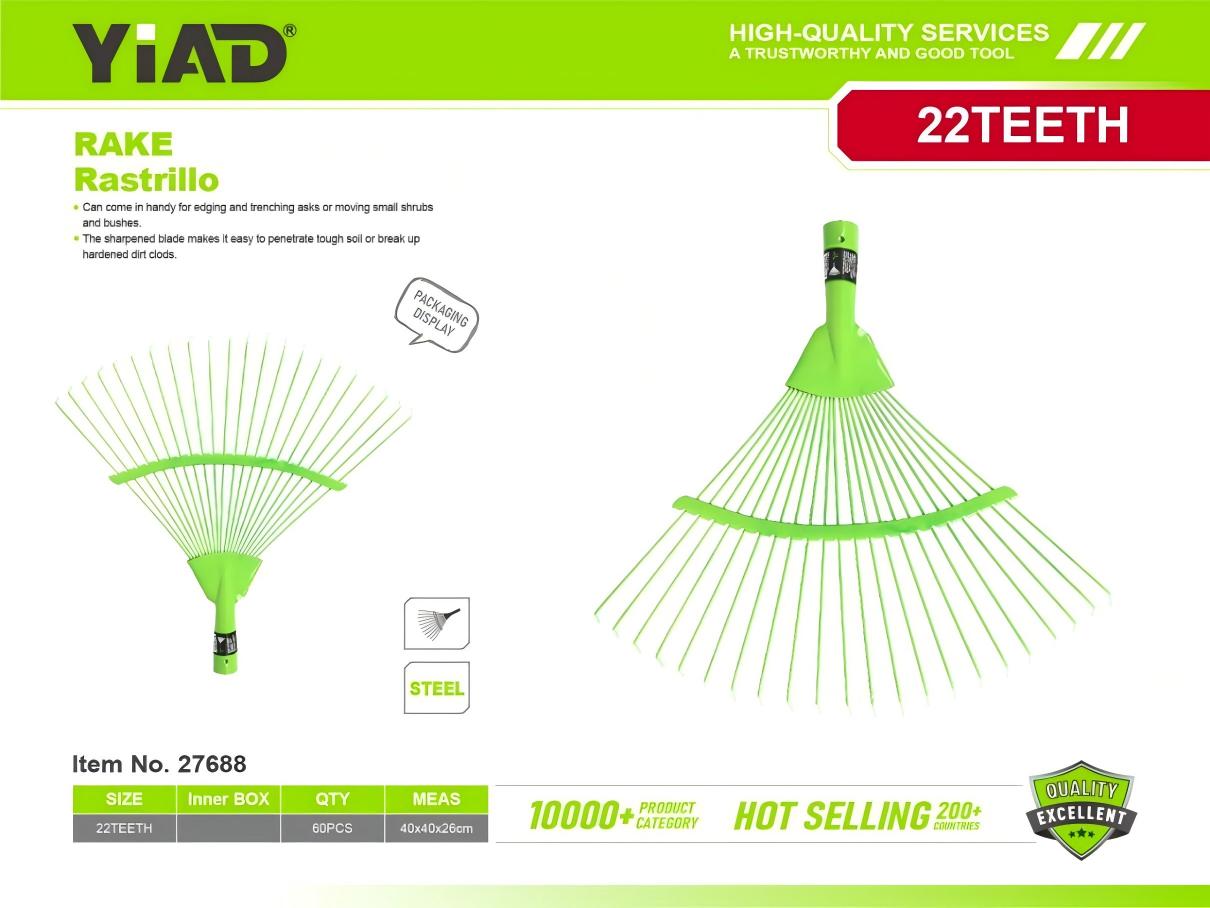 22-tooth round rake M.33