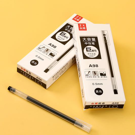 Zhongxuan A98 High - capacity Writing Gel Pen (Black) M.82