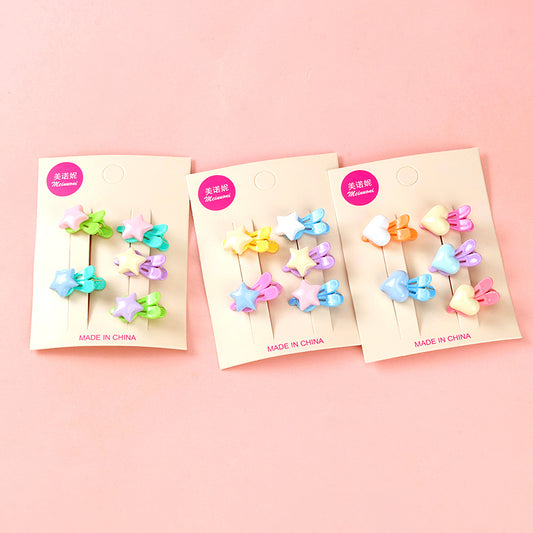 M42 Boxed Set of 5 Pastel - colored Hair Clips for Kids