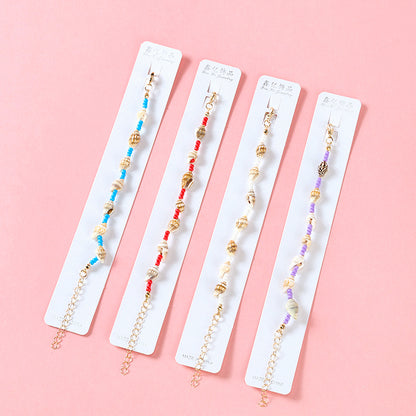 Colorful Rice Bead Conch Bracelet  M.43