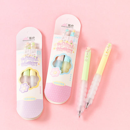 Bolígrafos para niños pequeños (6 unidades, punta redondeada de 0,5 mm, tinta lavable, M.82)