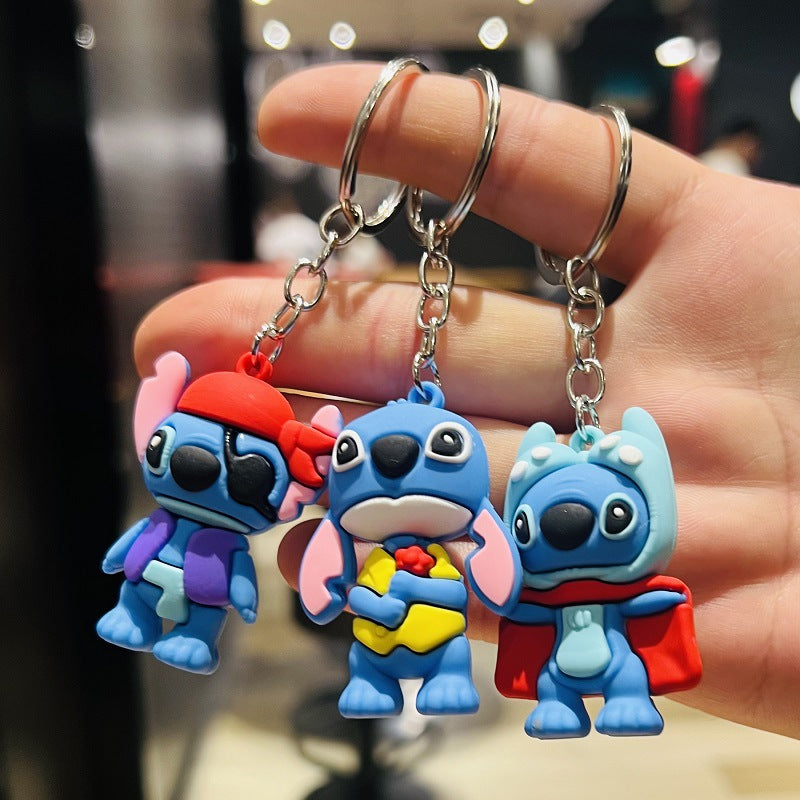 Wholesale of Creative Cartoon Keychains 3D Soft Rubber Doll Bag Charms Small Children's Gifts for Corporate & Mall Events M.72