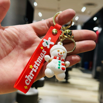 Christmas Keychain & Bag Charm Couple Car Key Ring Small Gift for Company/Mall Christmas Events & Kids M.72