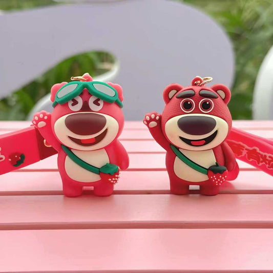 Wholesale of Cartoon Keychains Couple Figurines Car Key Chains and Bag Charms Small Gifts M.72