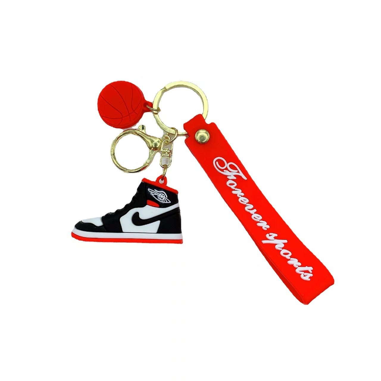 Wholesale of Creative Basketball Shoe Keychains Pendants Car Key Rings Personalized Couple Bag Charms for Men & Women Gift Items M.72