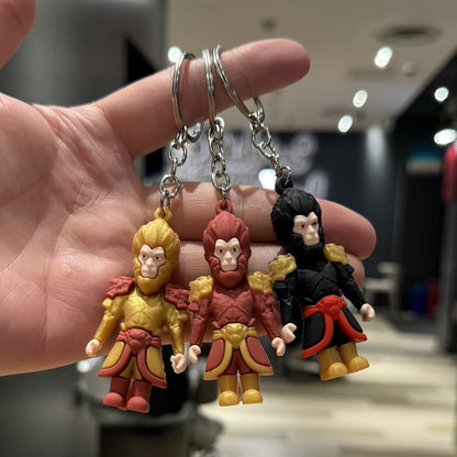 Wholesale of Internet-Famous Keychains Backpack Charms 3D Soft Rubber Figurines Car Key Rings Small Gifts M.72