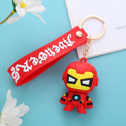 Wholesale of Keychain Pendants Cartoon Figurine Key Rings Couple-Friendly Schoolbag Small Gifts M.72